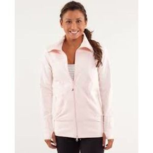 Lululemon In Stride Jacket Tonka Stripe Pretty Pink / Heathered Pretty Pink 6